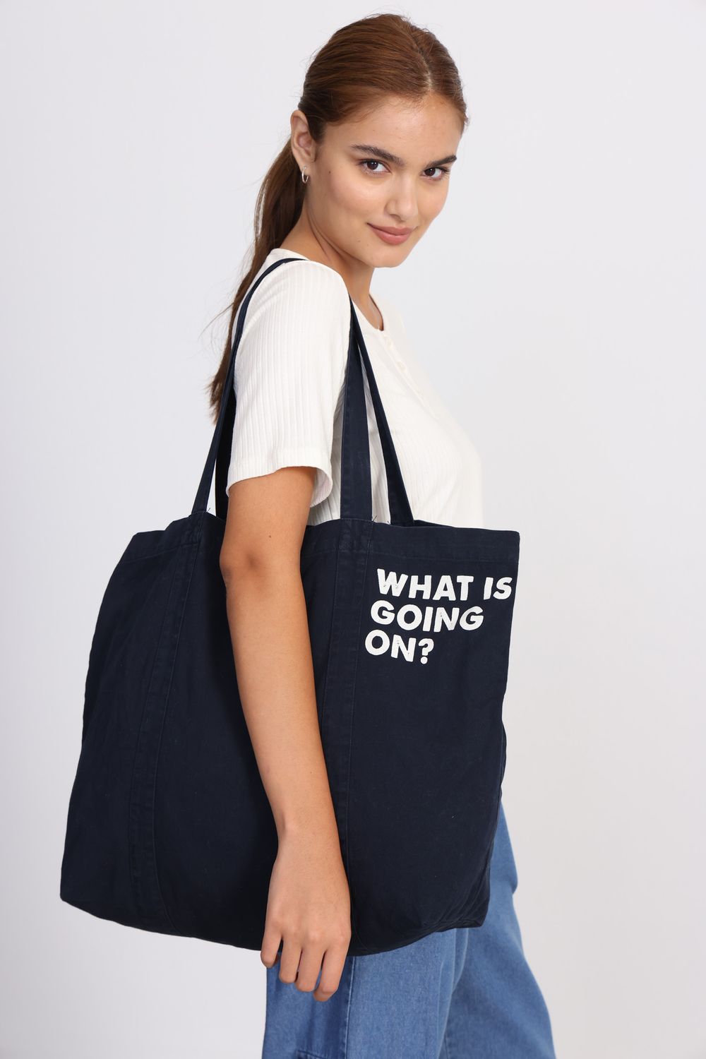 TOTE BAG LIFE IN BLUE