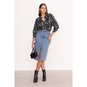 POLLERA DENIM MIDI