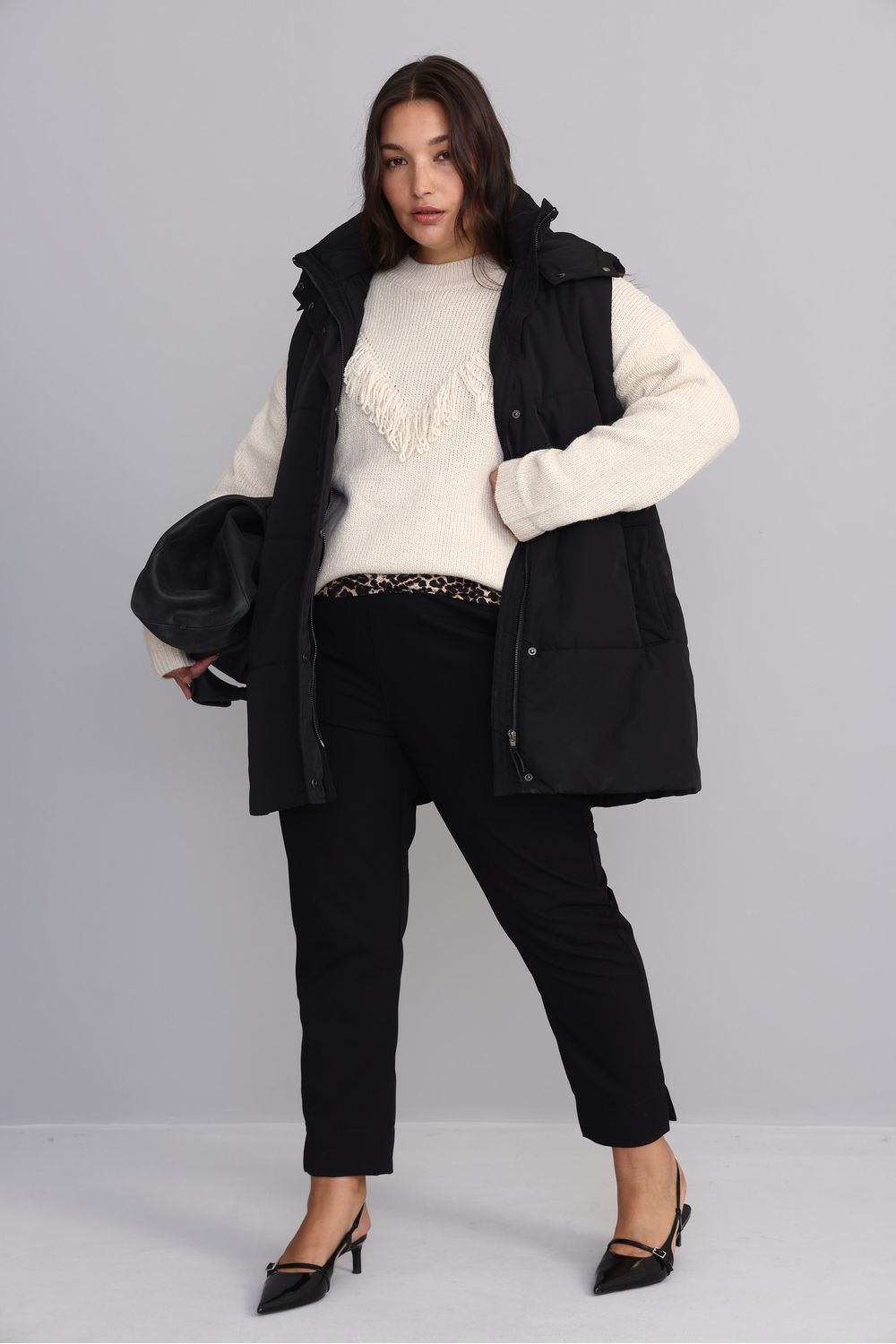 CHALECO PUFFER LARGO MEI