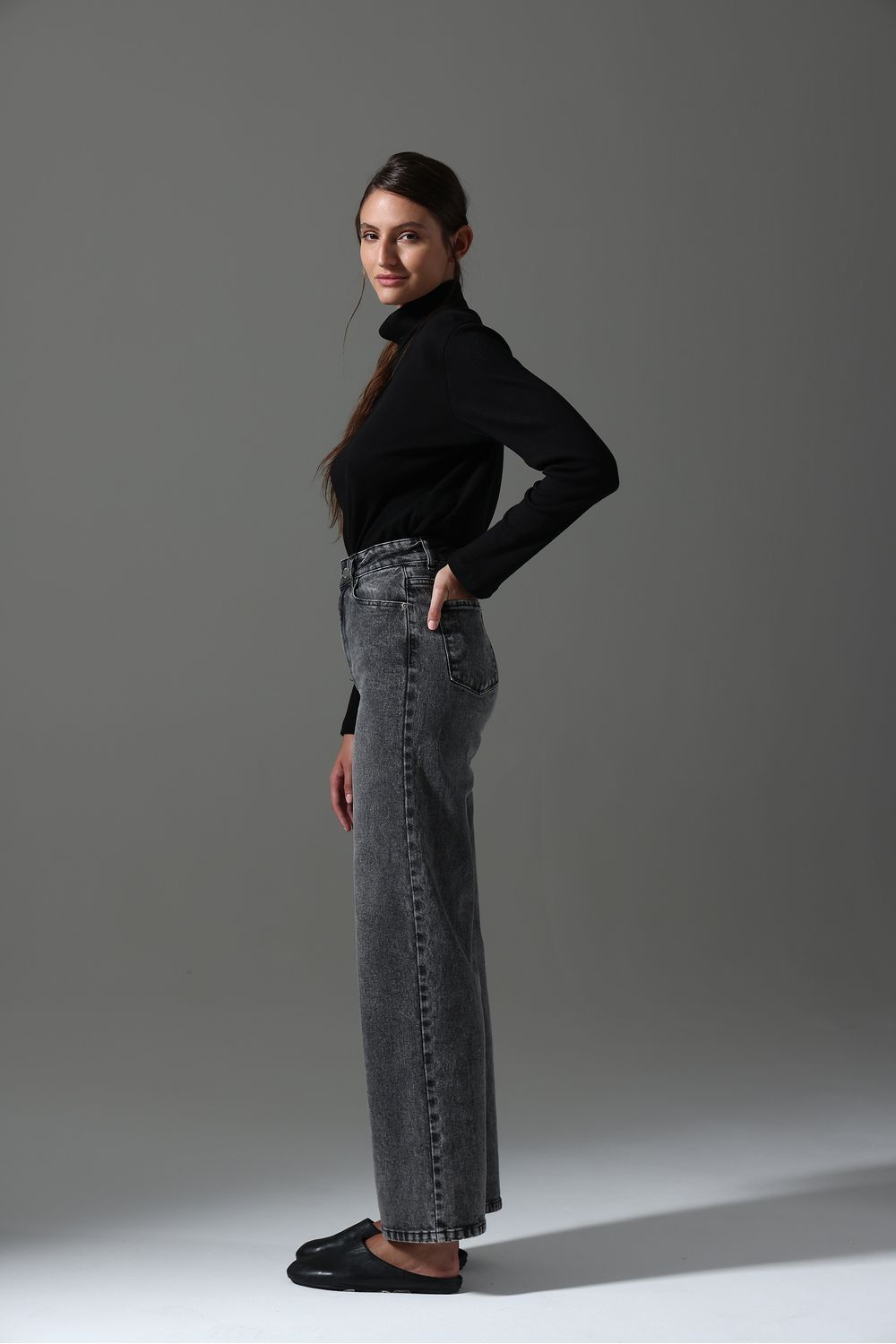 WIDE LEG RELAX BLACK